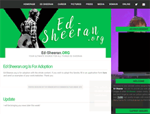 Tablet Screenshot of ed-sheeran.org